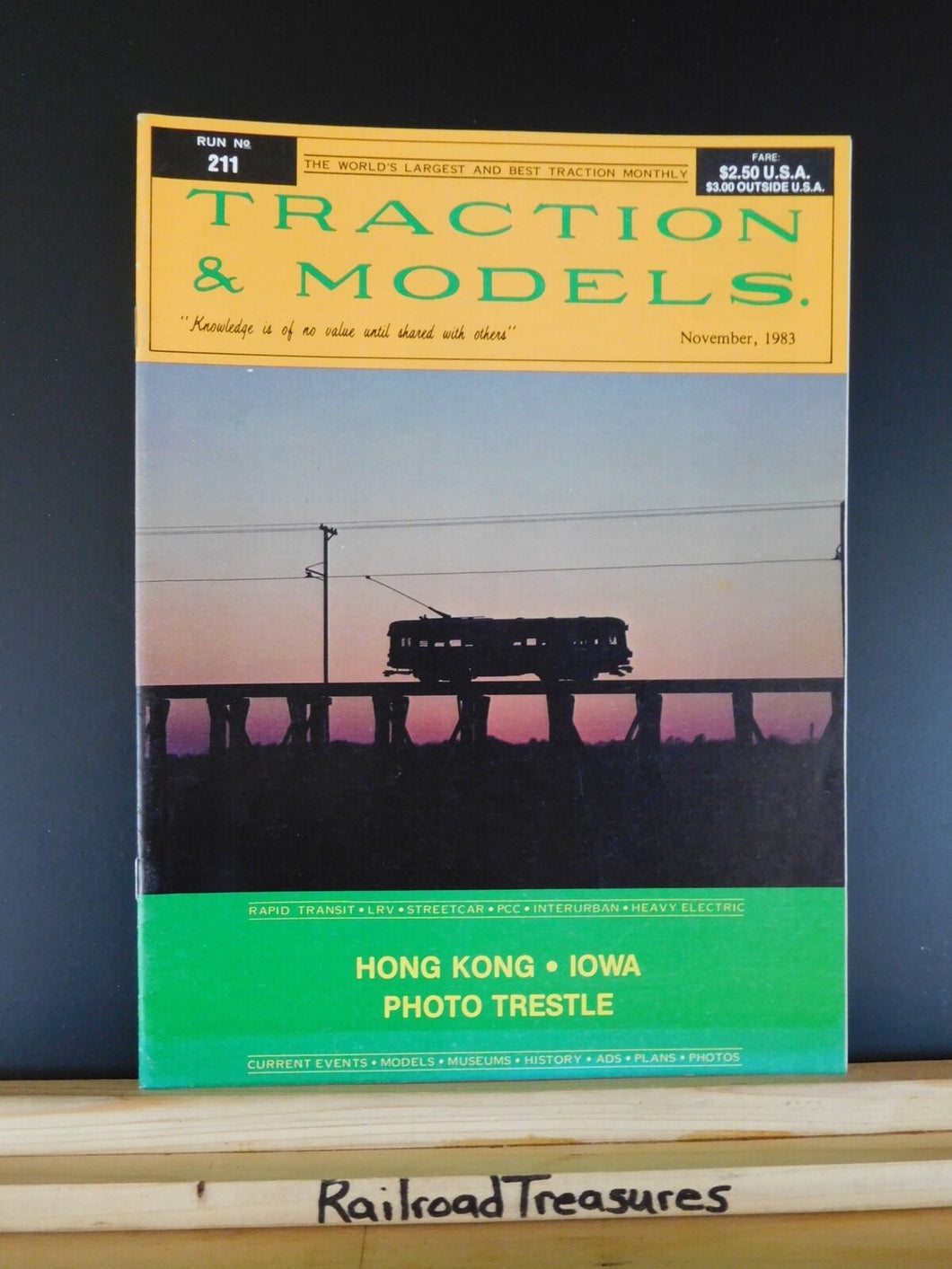 Traction & Models #211 1983 Nov Hong Kong Iowa Portable Steeplecabs
