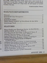 Rail Pace News Magazine 1991 August Railpace Metro North Waterbury Service New H