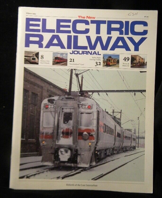 New Electric Railway Journal 1993 Winter Trams remore Romania Vintage Memphis St