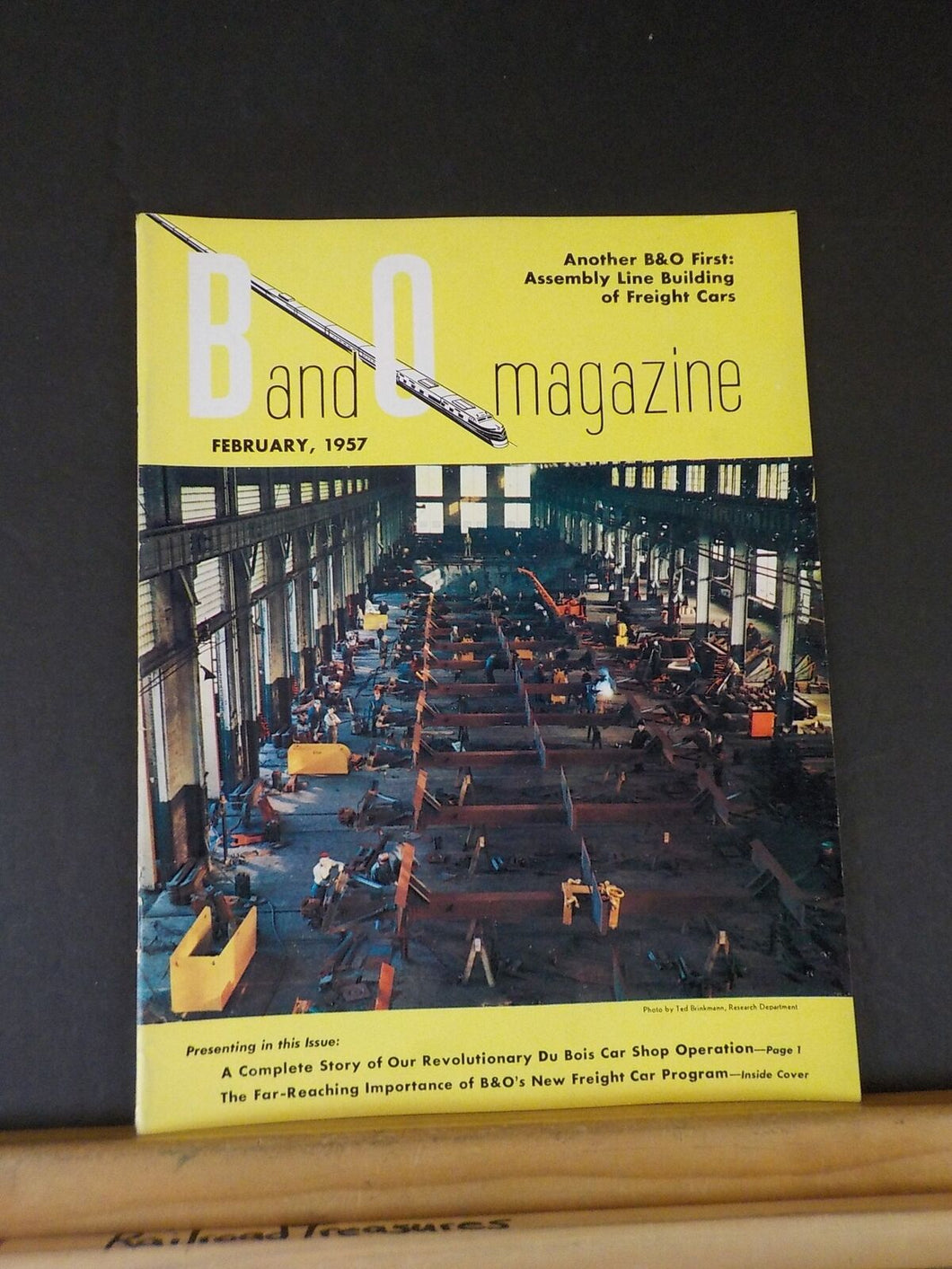 Baltimore & Ohio Employee Magazine 1957 February Du Bois Car shop operation Frt