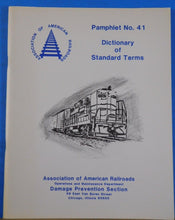 Association of American Railroads Pamphlet #41 Dictionary of Standard Terms SC