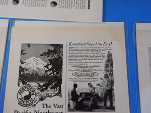 Ads Northern Pacific Railroad Lot #9 Advertisements from Various Magazines (10)