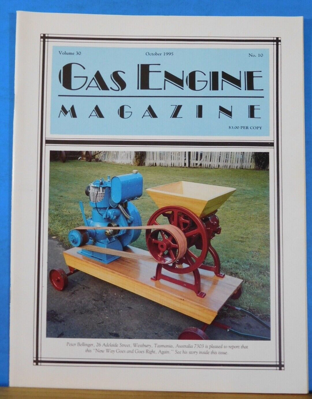 Gas Engine Magazine 1995 October Ruston & Hornsby Engine, Lay-Trac: World's Smal