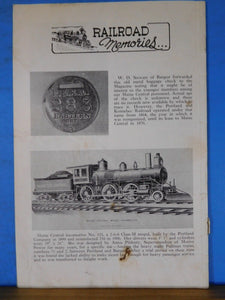 Maine Central Railroad Employees Magazine 1957 August