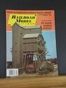 Railroad Model Craftsman Magazine 1981 February RMC CN wood coaling station Henr