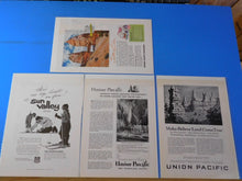 Ads Union Pacific Railroad Lot #47 Advertisements from various magazines (10)