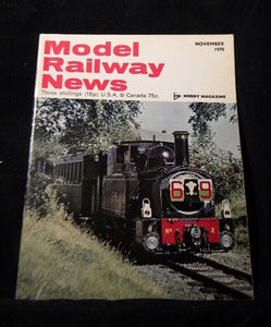Model Railway News 1970 November LMS hawkseye station sign Buildings for an O ga