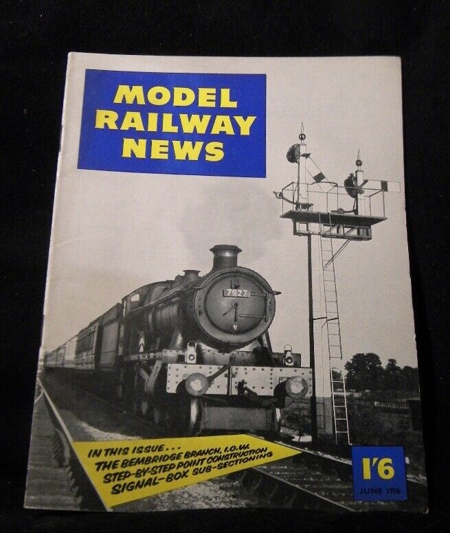 Model Railway News 1956 June MacSporran Branch LMSR Transition curves Buffer loc