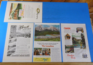 Ads Canadian Pacific RR Lot #11 Advertisements from Various Magazines (10)