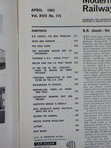 Modern Railways 1963 April The Southern Region And Its Passengers Boiler Vans Fo