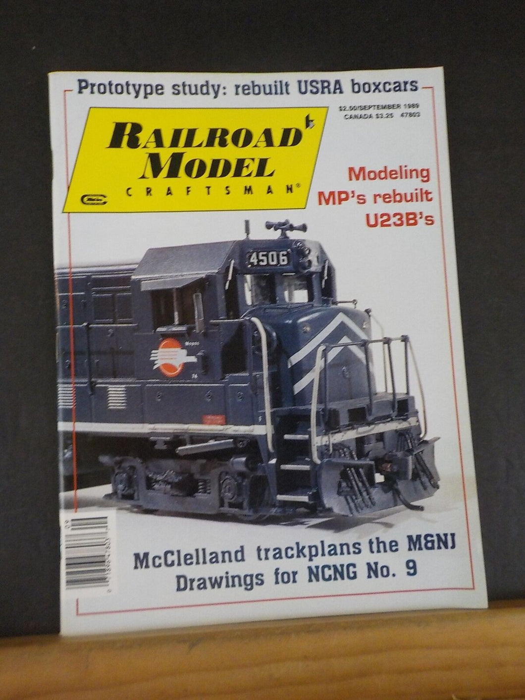 Railroad Model Craftsman Magazine 1989 September Rebuilt USRA Boxcars NCNG #9 dr