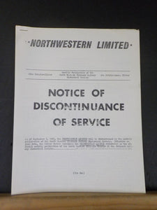 Northwestern Limited Vol 1 #7 September 1969 North Western Illinois Railway Hist