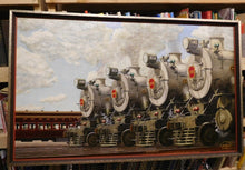 Oil on canvas K4s Pennsylvania Steam Locomotives PRR Don Antes