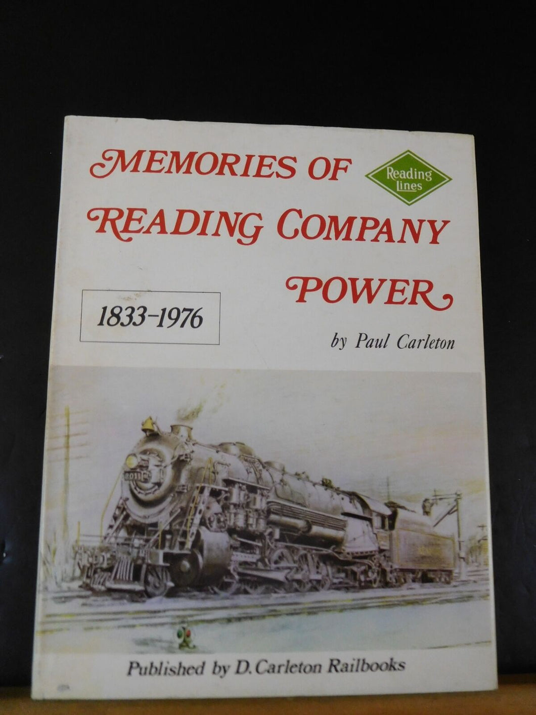 Memories of Reading Company Power by Carleton 1833-1976 w Dust Jacket