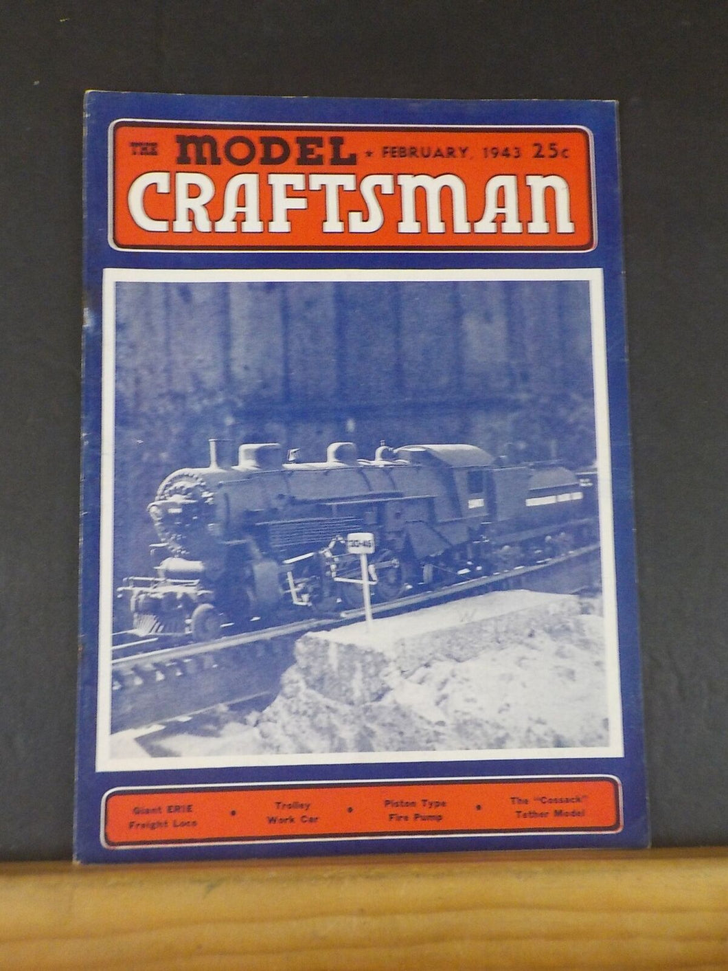 Model Craftsman RMC 1943 February Trolley work car Erie Freight Locomotive FIre