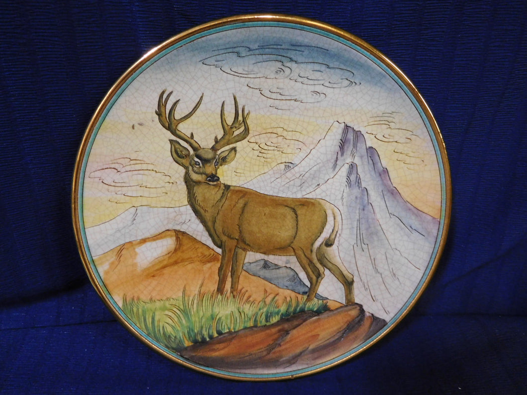Veneto Flair Wildlife Plate The Deer by V, Tizia 1971