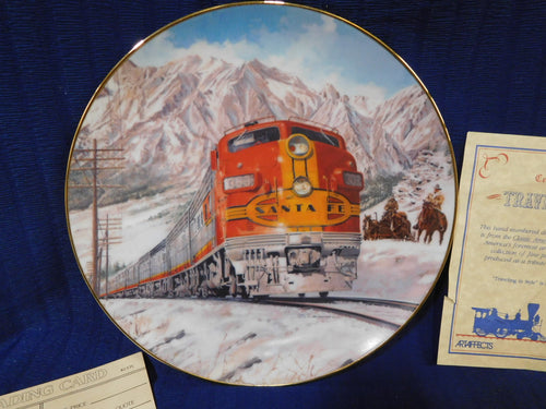 Plate Classic American Trains Plates Collection Traveling in Style by J.B. Deneen P0004