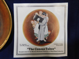 The Norman Rockwell America at Work Plate Collection The Census Taker