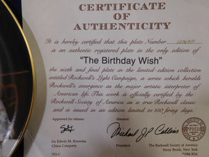 Norman Rockwell The Birthday Wish Rockwell's Light Campaign