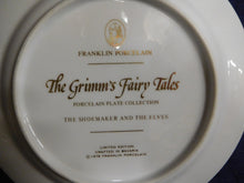 Grimm's Fairy Tales The Shoemaker and the Elves Franklin Porcelain 1978